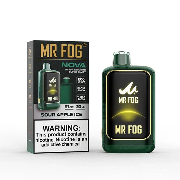 MR FOG NOVA — Sour Apple Ice disposable vape