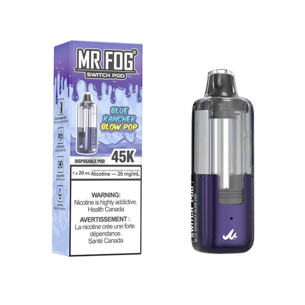 Mr Fog switch kit battery and juice - BLUE RANCHER BLOW POP