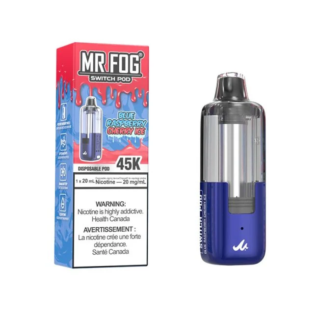 Mr Fog switch kit battery and juice - BLUE Raspberry CHERRY ICE