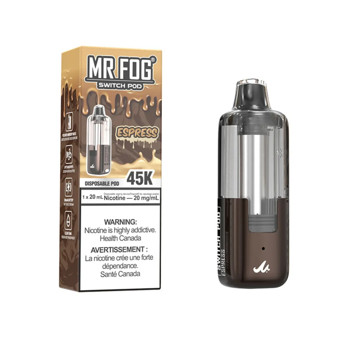 Mr Fog switch kit battery and juice - ESPRESS