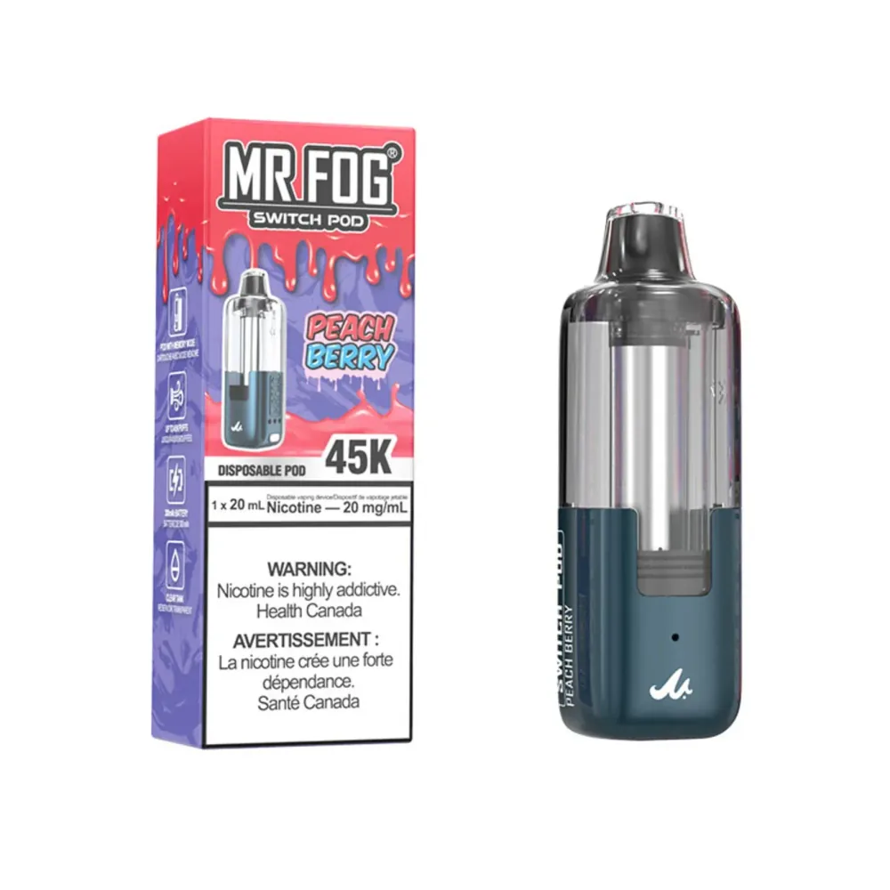 Mr Fog switch kit battery and juice - PEACH BERRY