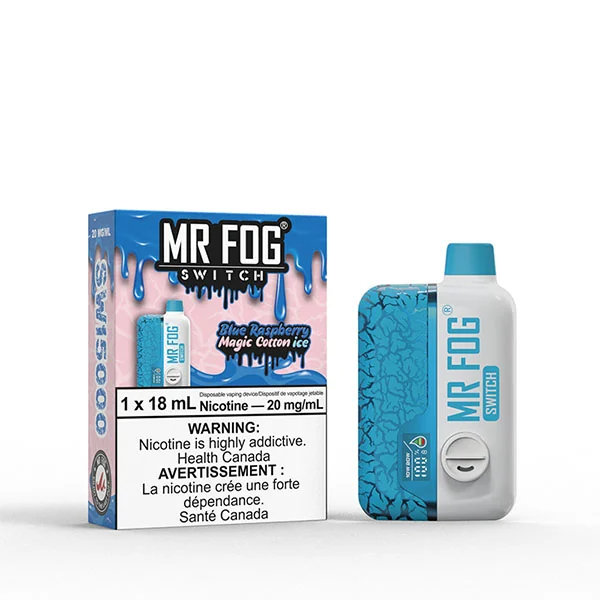 Mr Fog Switch SW15000- 0 Nic - Blue Raspberry Magic Cotton Ice