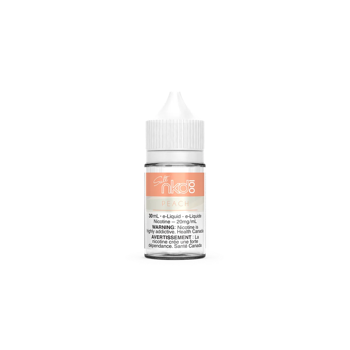 NAKED 100 Salt — PEACH e-liquid bottle