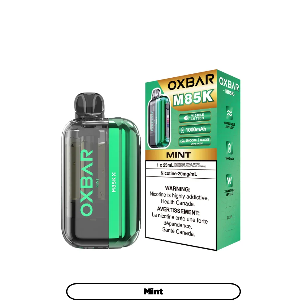 Oxbar M85k — Mint disposable vape