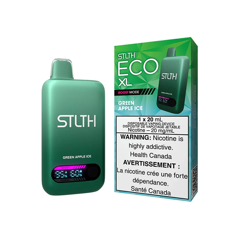 STLTH ECO XL DISPOSABLE — Green Apple Ice disposable vape