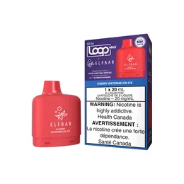 ELF BAR STLTH LOOP MAX X ELFBAR POD — CHERRY WATERMELON ICE replacement pod
