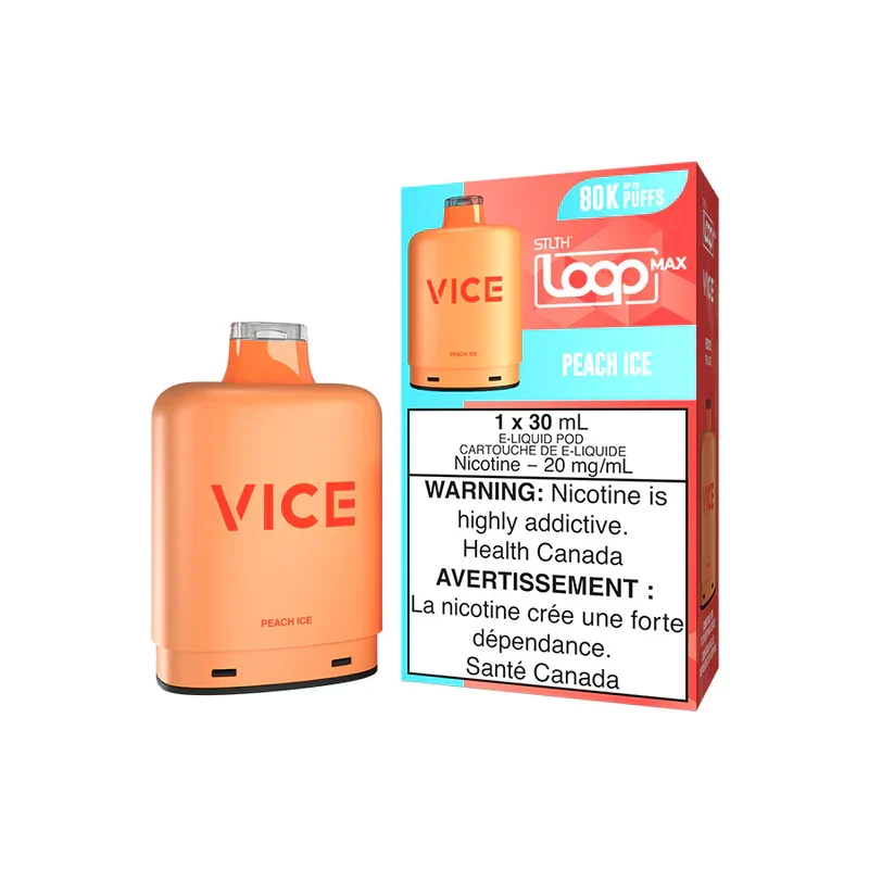 STLTH LOOP MAX X VICE 80K — Peach Ice disposable vape