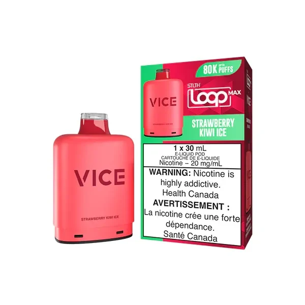 STLTH LOOP MAX X VICE 80K — STRAWBERRY ICE disposable vape