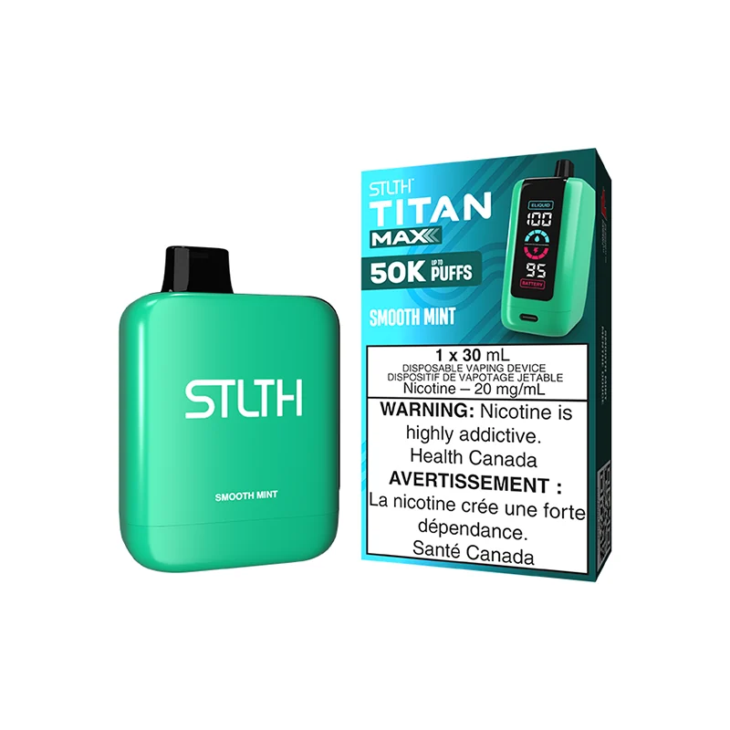 STLTH TITAN MAX 50K — Smooth Mint disposable vape