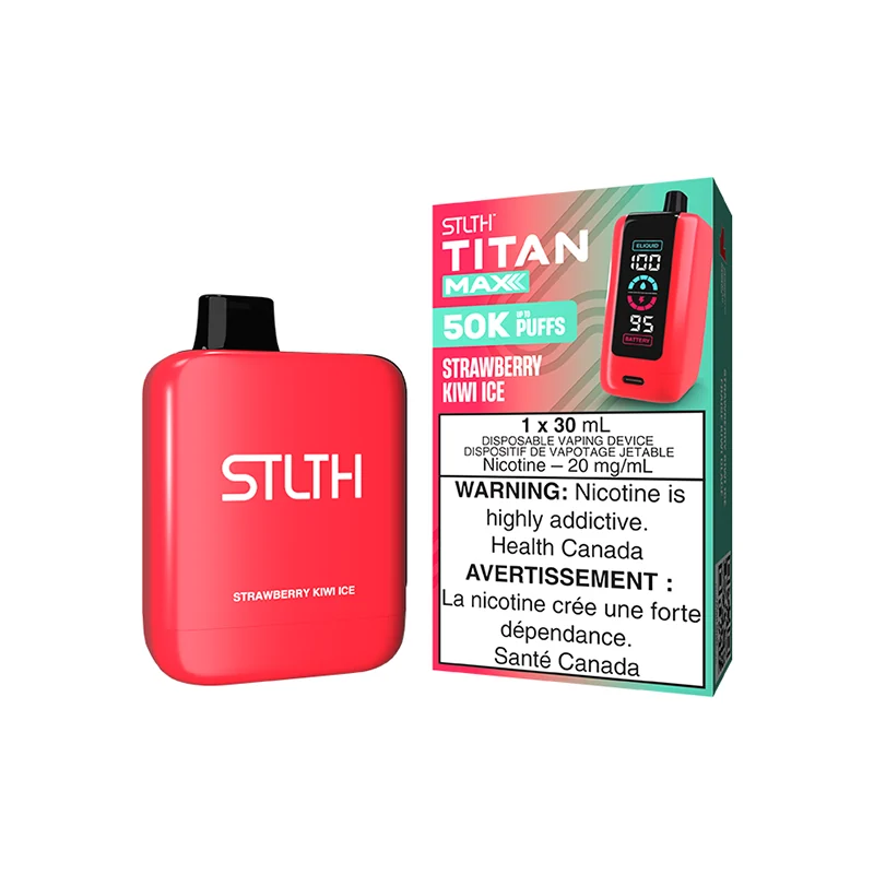 STLTH TITAN MAX 50K — Strawberry Kiwi Ice disposable vape