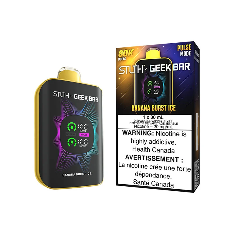 GEEK BAR STLTH X GEEK BAR 80K — Banana Burst Ice disposable vape
