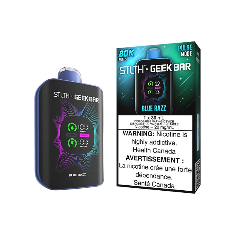 GEEK BAR STLTH X GEEK BAR 80K — Blue razz disposable vape
