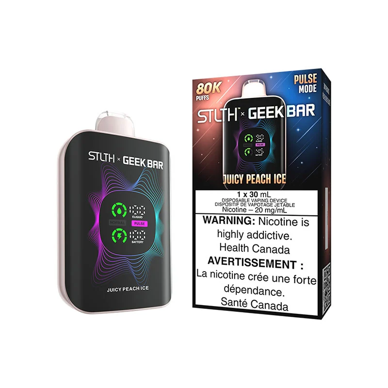 GEEK BAR STLTH X GEEK BAR 80K — Juicy Peach Ice disposable vape
