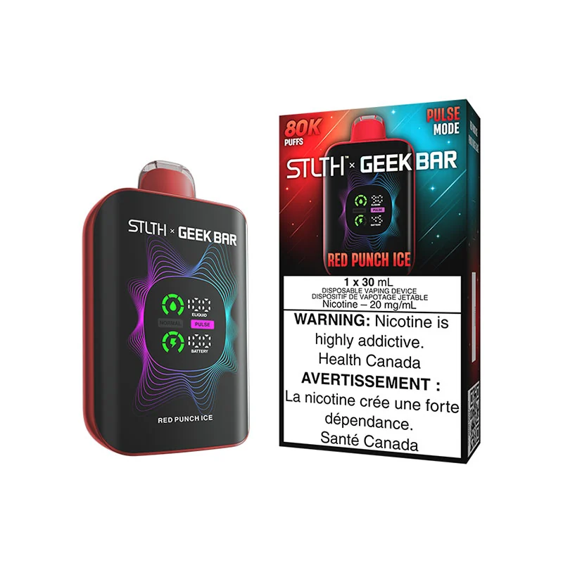 GEEK BAR STLTH X GEEK BAR 80K — Red Punch Ice disposable vape