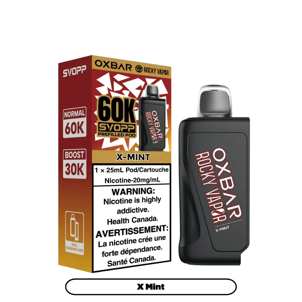 OXBAR SVOPP ROCKY VAPOR OXBAR — Flavours: X MINT replacement pod